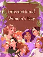 Free photo international women's day celebration and equal right in digital art style