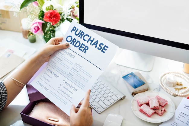 Invoice Billing Information Form Graphic Concept