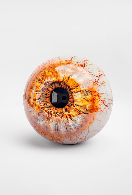 Free Photo the iris of the eye sphere