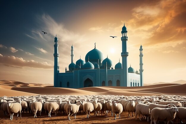 Islamic background illustration