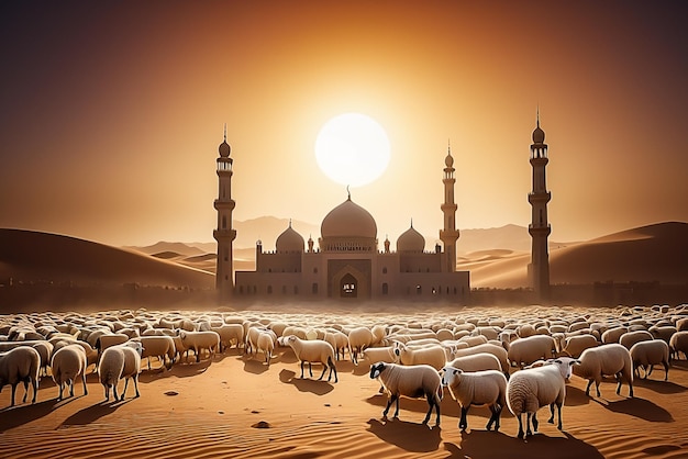 Free Photo islamic background illustration