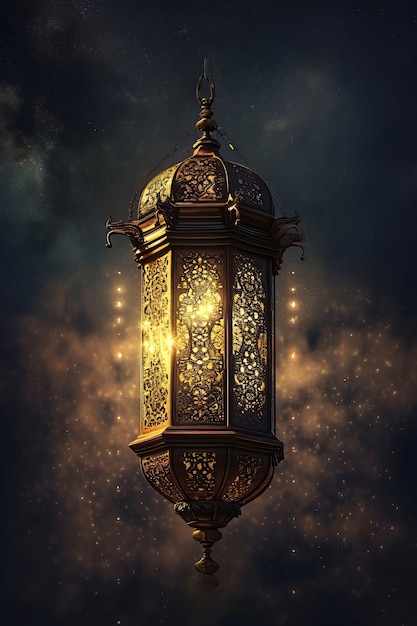 Free Photo islamic ramadan celebration lantern in fantasy style