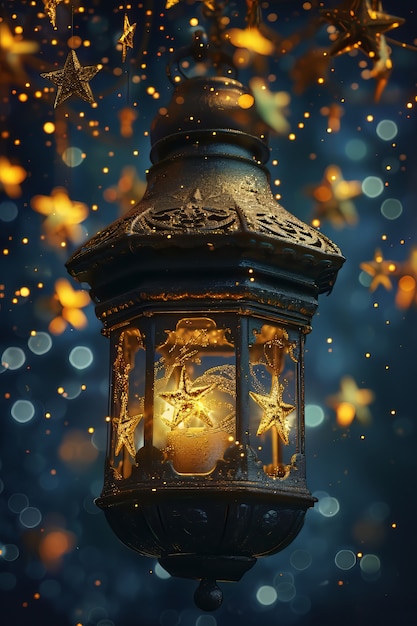 Free Photo islamic ramadan celebration lantern in fantasy style