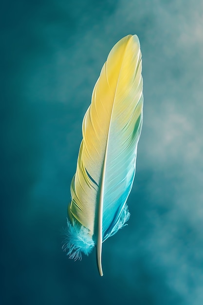 Isolated feather in studio