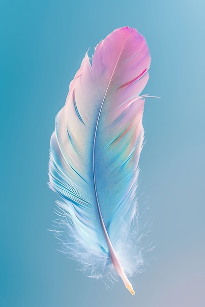 Isolated feather in studio