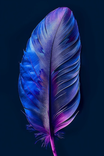 Free photo isolated feather in studio