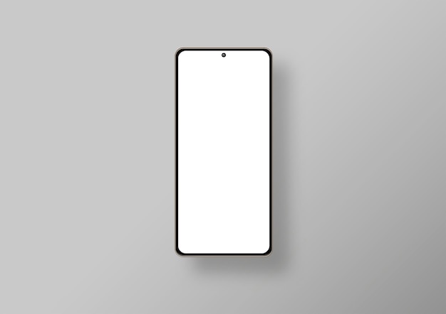 Free photo isolated phone in grey background