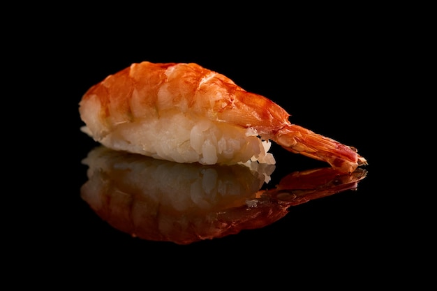 Isolated sushi closeup