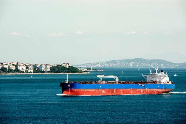 Free Photo istanbul&#39;s ocean scene with cruise ship