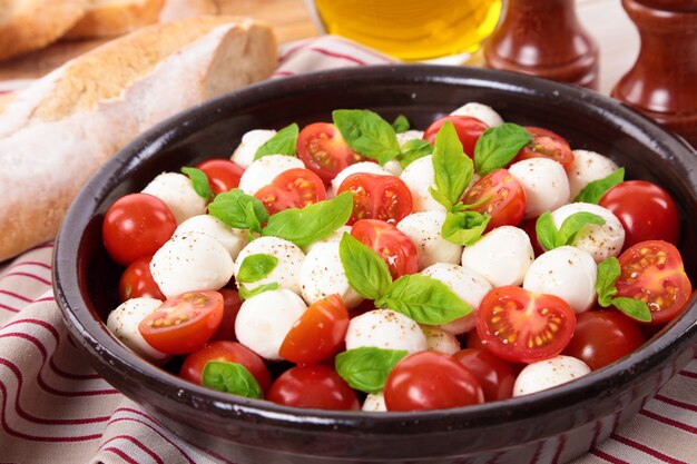 Italian caprese salad