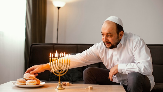 Jew man celebrating a holy day