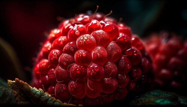 Juicy berry fruit brings freshness to meals generated by AI