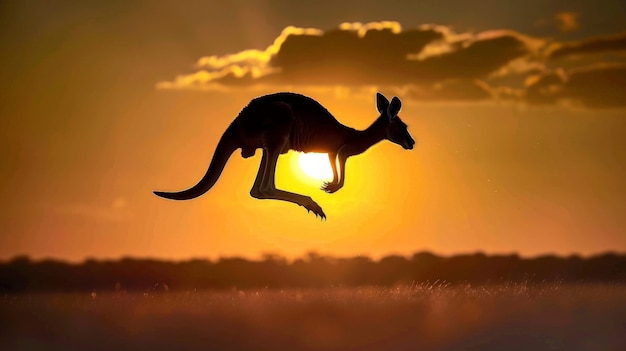 Free Photo kangaroo living in the wild