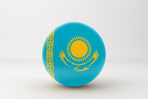 Free photo kazakhstan flag