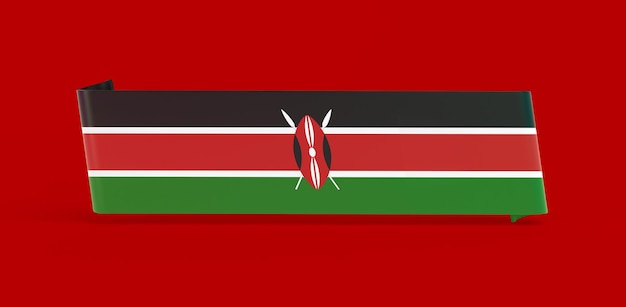 Free photo kenya flag banner