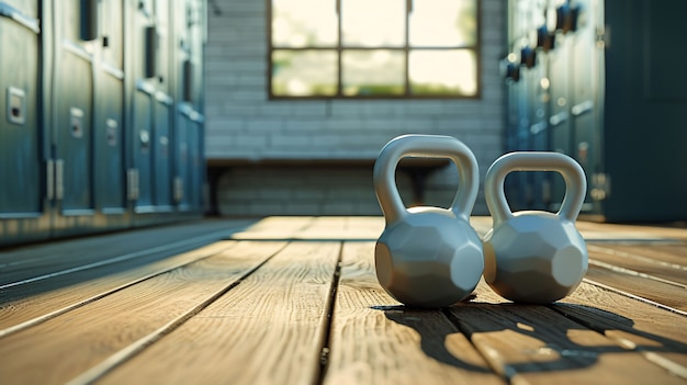 Kettlebell fitness still life