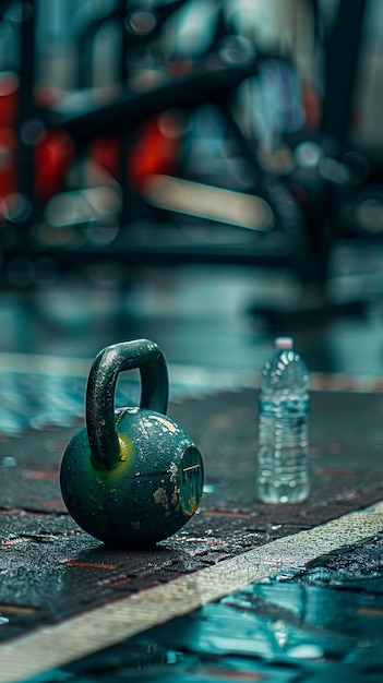 Kettlebell fitness still life