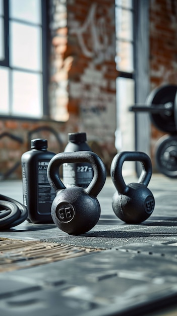 Kettlebell fitness still life