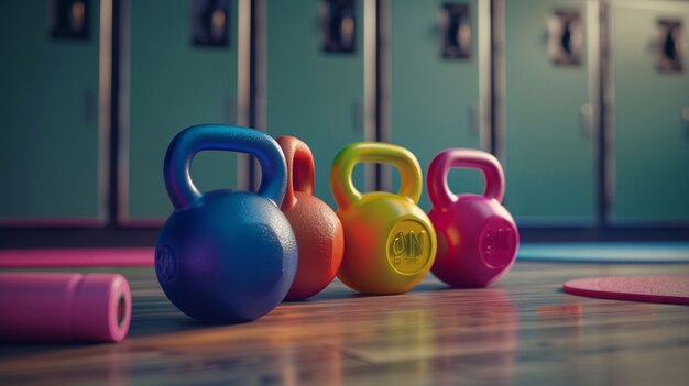 Kettlebell fitness still life