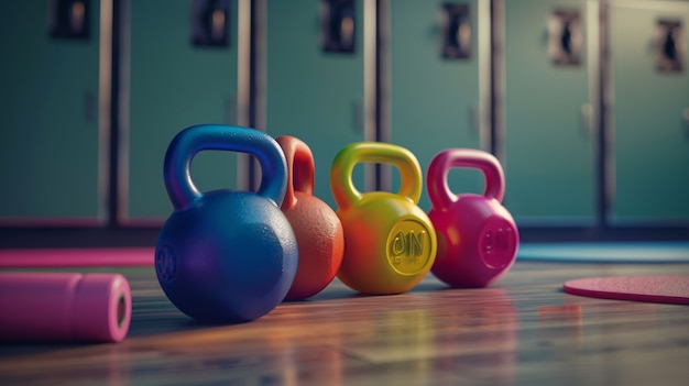 Kettlebell fitness still life