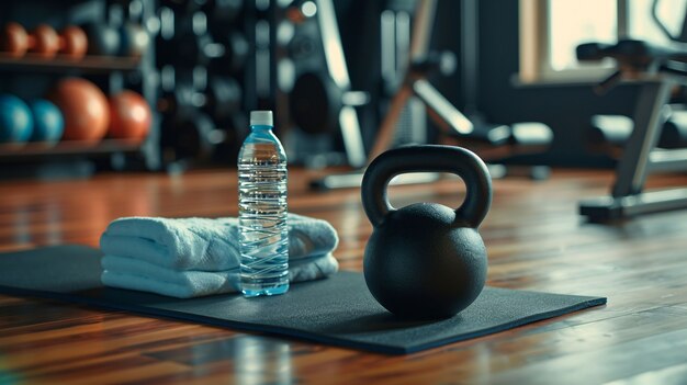 Kettlebell fitness still life