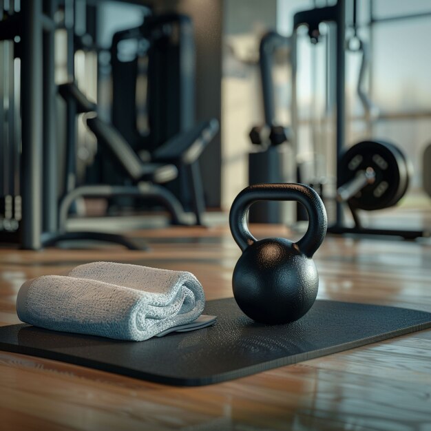 Kettlebell fitness still life