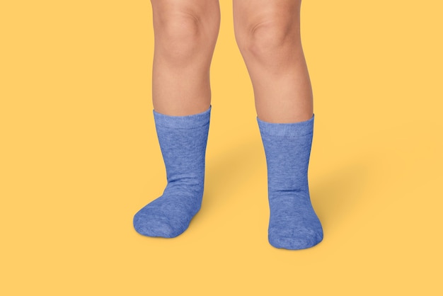 Kid blue socks