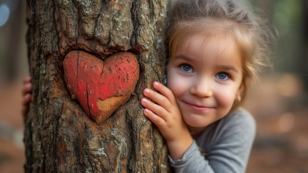 Free photo kid  caring and protecting mother earth for earth day