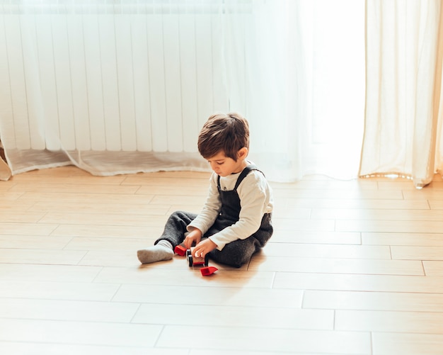 Kid playing at home