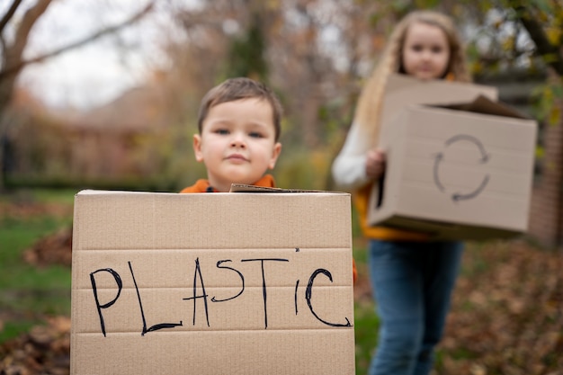 Kids learnign about environment