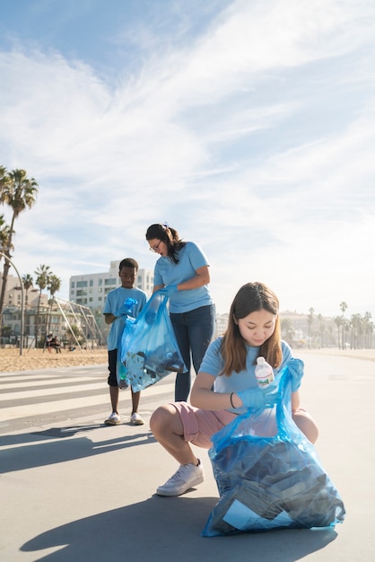 Kids saving the environment