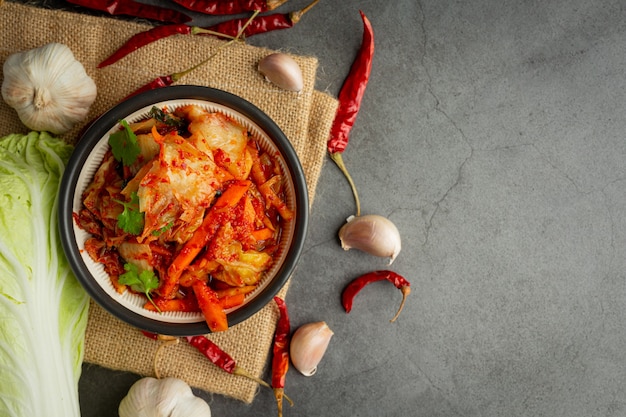 Free Photo kimchi ready to eat in bowl