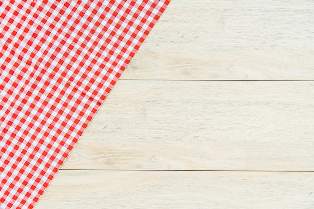 Kitchen cloth on wood table