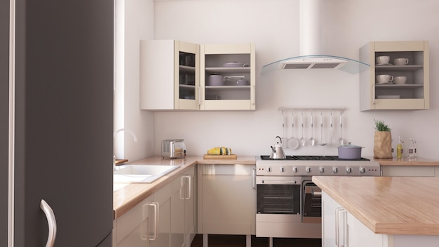 Free photo kitchen interior