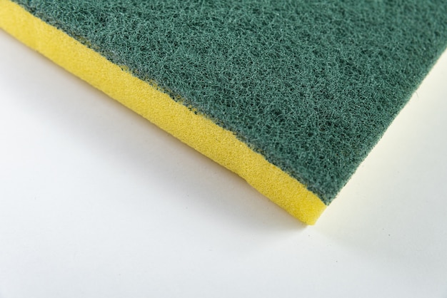 Free Photo kitchen sponge on the white background