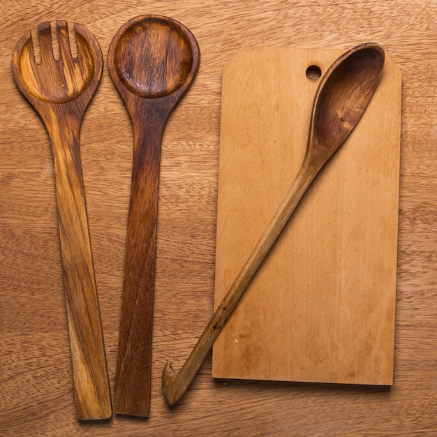 Free photo kitchen. wooden utensil