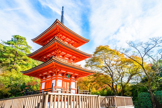 Kiyomizu dera temple in Kyoto at Japan