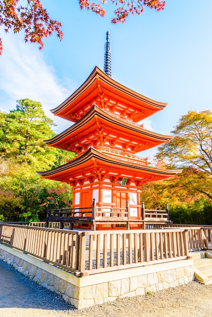 Kiyomizu dera temple in Kyoto at Japan