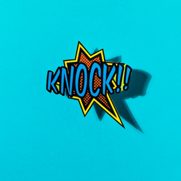 Free Photo knock word pop art explosion background