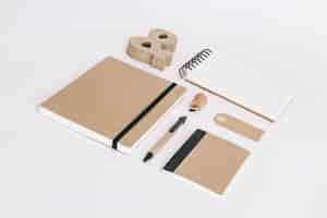 Free photo kraft paper office supplies