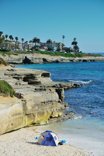 La Jolla Cove beach at San Diego.