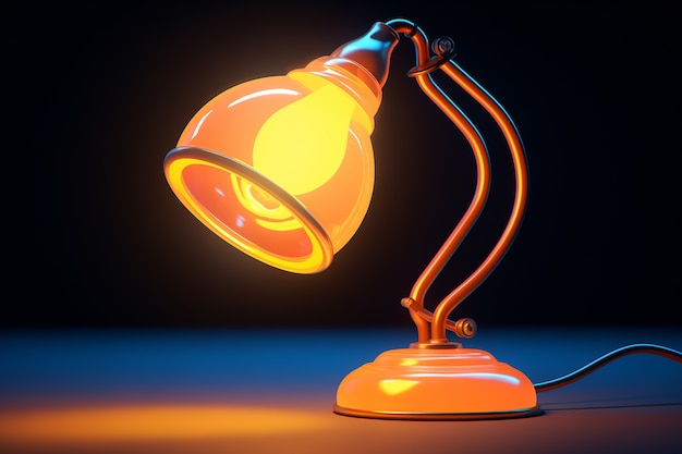 Free Photo lamp design with digital art style