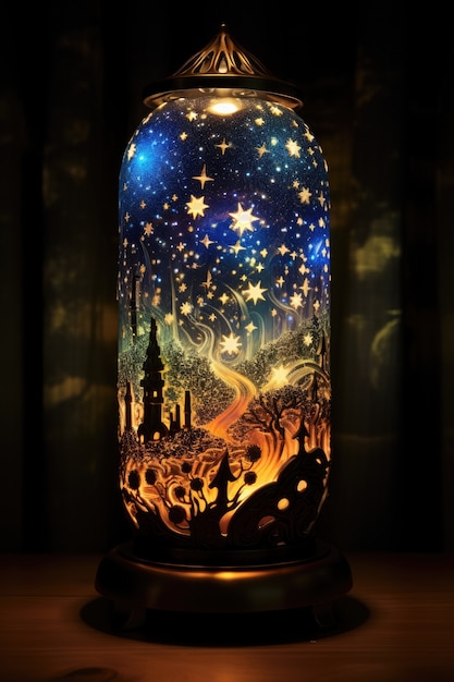 Free photo lamp design with fantastical artistic style