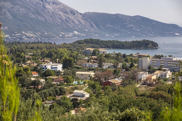 Landscape of city on the coast