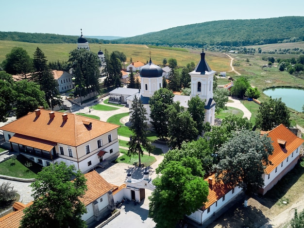 Landscape of a courtyard of the monastery