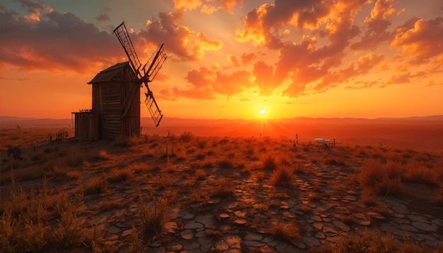 Free photo landscape of deserted land