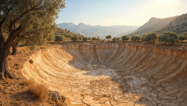 Free Photo landscape of deserted land