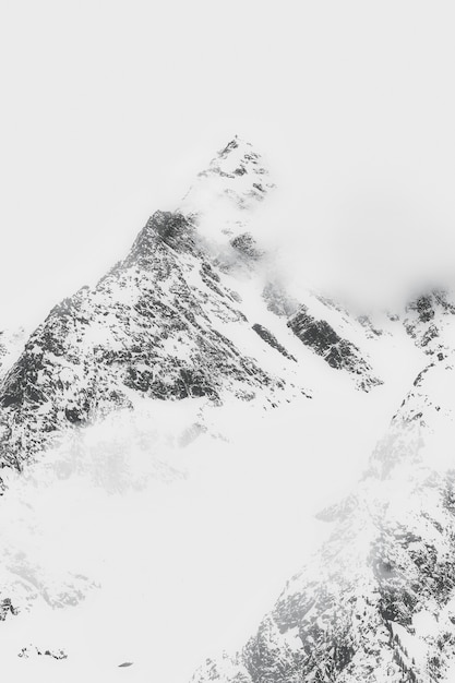 Landscape of Snow CappedMountain