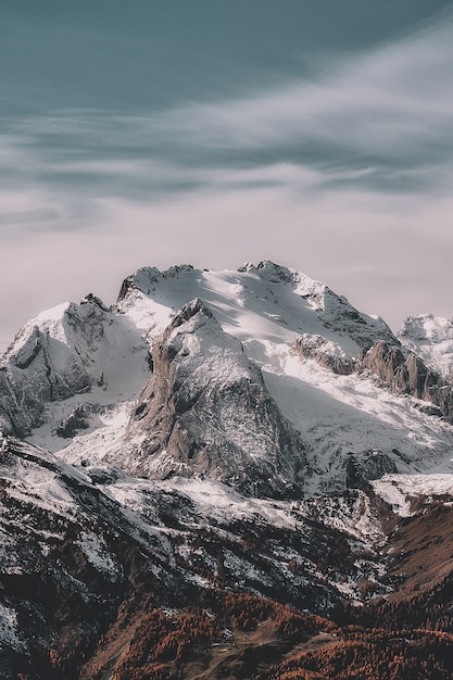 Landscape of Snowy Mountain