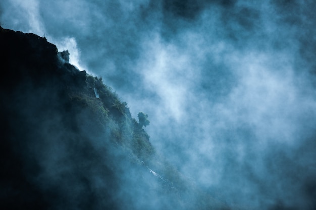 Free Photo landscape. on volcano batur. bali. indonesia